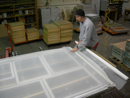 Covering Screen Printing Frames with Sefar Mesh